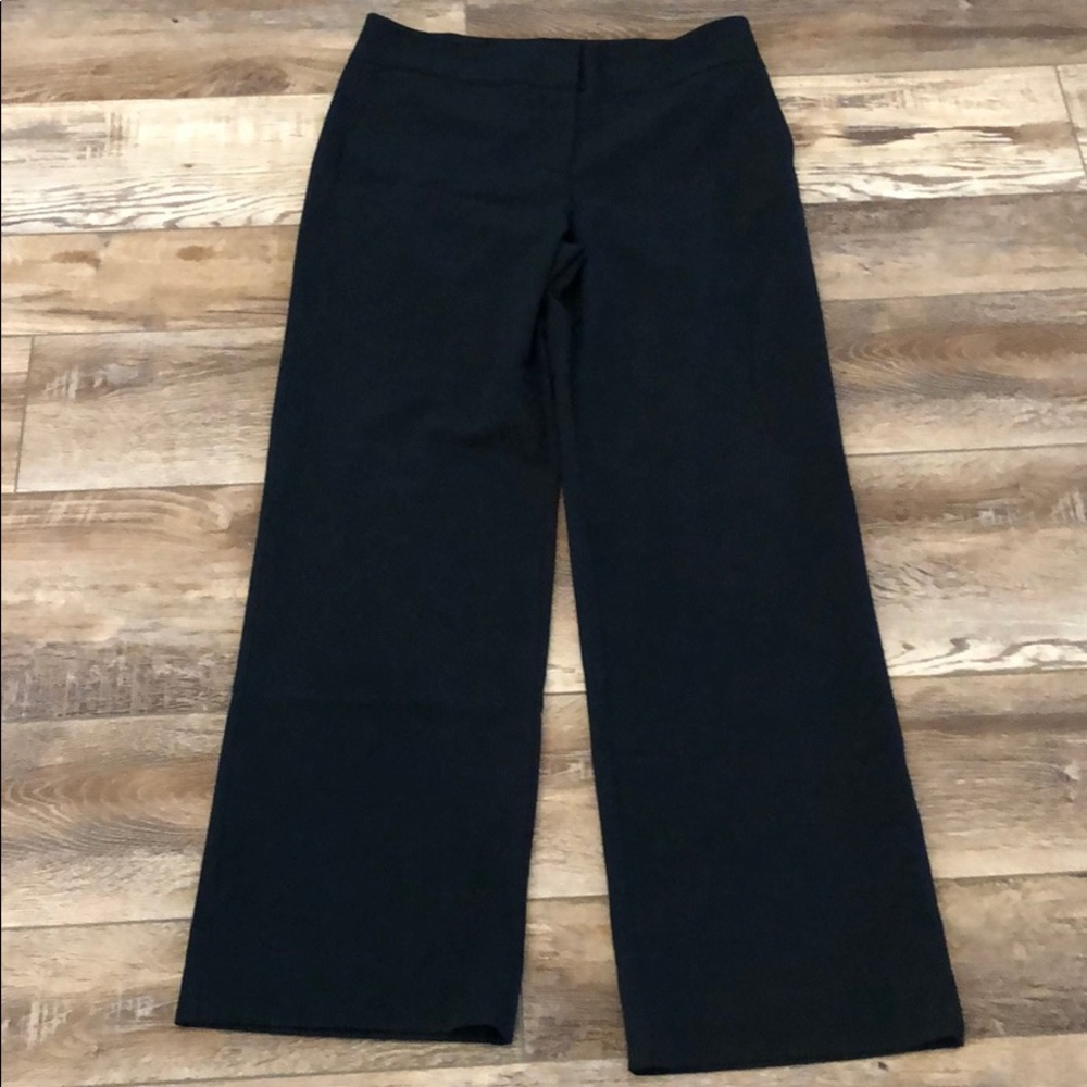 CHICOS Navy Tailored Wide Career Pant Size 1 (Sz8)